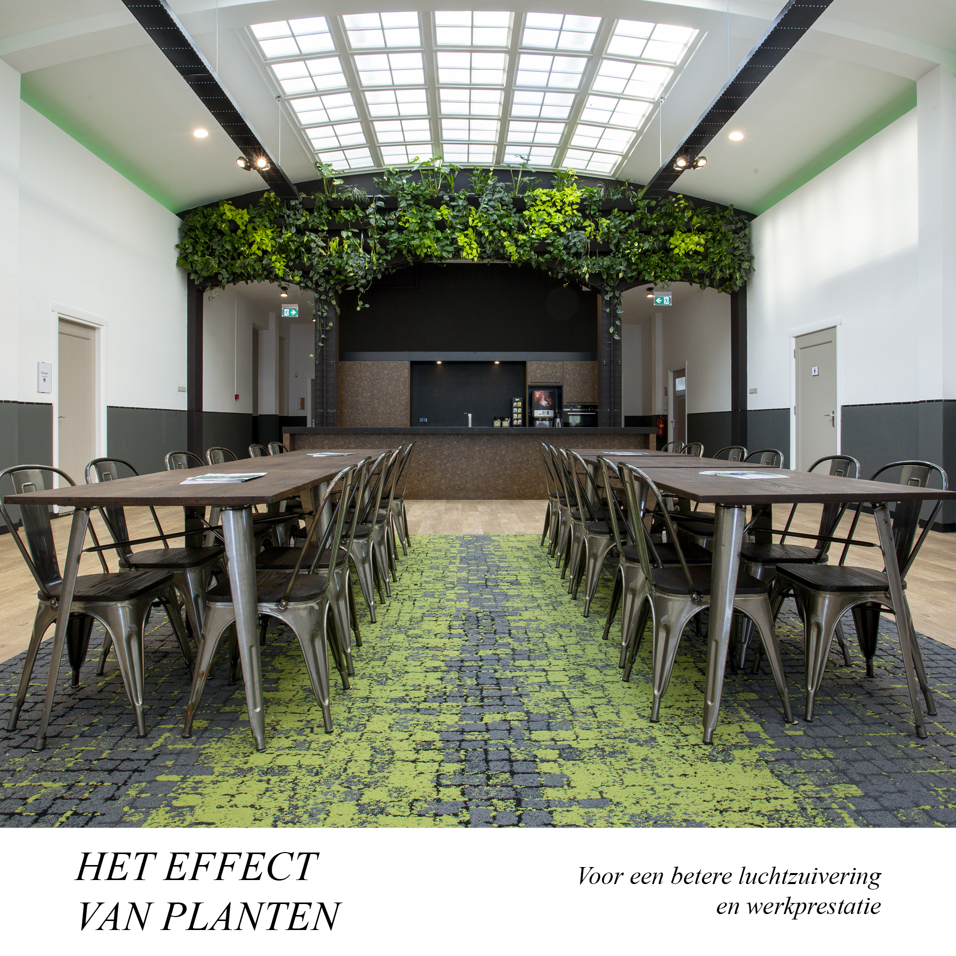 Inrichting kantine kantoorbiobased