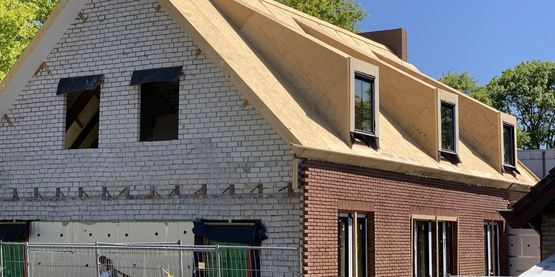 verbouwing moderne villa